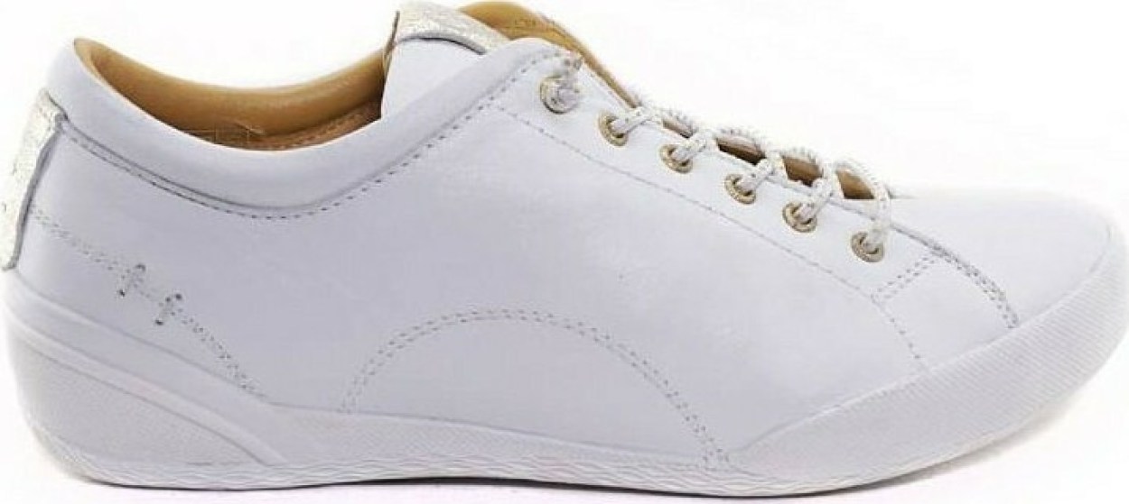 Safe Step 18403 Γυναικεία Ανατομικά Δερμάτινα Άσπρα Sneakers